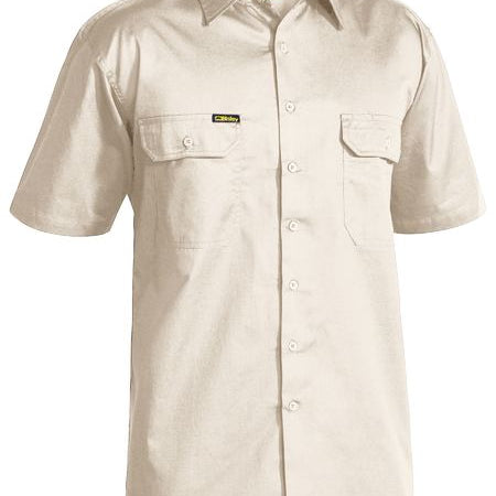 Bisley Cool Lightweight Drill Shirt - Short Sleeve