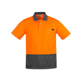 Syzmik Mens Hi Vis Comfort Back S/S Polo