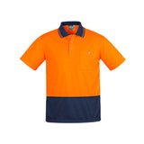 Syzmik Mens Hi Vis Comfort Back S/S Polo