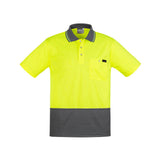Syzmik Mens Hi Vis Comfort Back S/S Polo