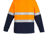 Syzmik Mens Hi Vis Zip Polar Fleece Pullover - Hoop Taped