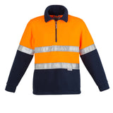 Syzmik Mens Hi Vis Zip Polar Fleece Pullover - Hoop Taped