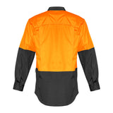 Syzmik Mens Rugged Cooling Hi Vis L/S Shirt