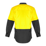 Syzmik Mens Rugged Cooling Hi Vis L/S Shirt