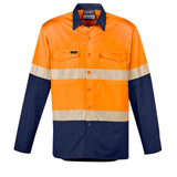 Syzmik Mens Rugged Cooling Hi Vis Segmented Tape L/S Shirt