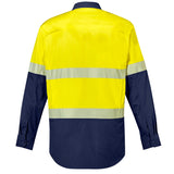 Syzmik Mens Rugged Cooling Hi Vis Segmented Tape L/S Shirt