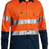Bisley Hi Vis Taped Long Sleeve Drill Shirt