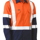 Bisley Hi Vis X Back Long Sleeve Cool Lightweight Shirt