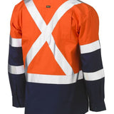 Bisley Hi Vis X Back Long Sleeve Cool Lightweight Shirt