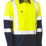 Bisley Hi Vis X Back Long Sleeve Cool Lightweight Shirt