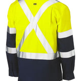 Bisley Hi Vis X Back Long Sleeve Cool Lightweight Shirt