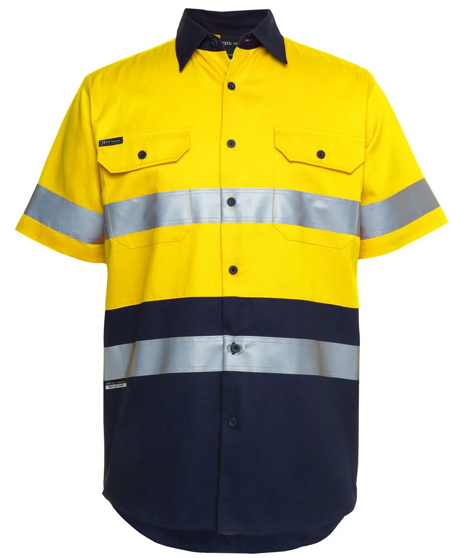 JB's Wear Hi Vis Short Sleeve Cotton Shirt 6HSS