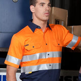 JB's Wear Hi Vis Short Sleeve Cotton Shirt 6HSS
