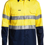 Bisley Hi Vis Taped Long Sleeve Lightweight Shirt