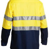 Bisley Hi Vis Taped Long Sleeve Lightweight Shirt