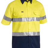 Bisley Hi Vis Taped Short Sleeve Lightweight Shirt