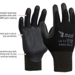 Esko Safety-BLACK HAWK, Black Foam Nitrile, Black Polyamide Liner-Discount Workwear NZ