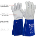 Esko Safety-TIG MASTER PRO, Premium Quality TIG Welder, very supple calf grain, Kevlar stitch, 39cm-Discount Workwear NZ