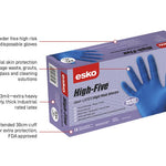 Esko Safety-ESKO HIGH FIVE High Risk latex disposable gloves, 13-mil thickness for extra protection-Discount Workwear NZ