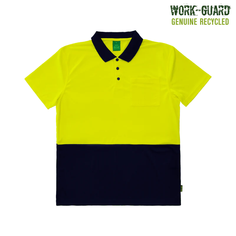 Work-Guard Recycled Hi Vis Non Taped Polo