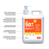 Esko Safety-SUNGARD SPF 50 Sunscreen with Aloe vera & Vitamin E, 1L pump bottle-Discount Workwear NZ