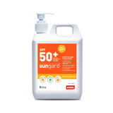 SUNGARD SPF 50 Sunscreen with Aloe vera & Vitamin E, 1L pump bottle