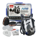 Esko AIR8 Full Face Spray Paint Respirator A2/P2 Clipbox Kit