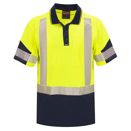 Bison Day/Night Quick-Dry Cotton Back Polo
