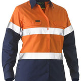 Bisley Recycled Women's Hi Vis Drill Shirt