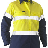 Bisley Recycled Women's Hi Vis Drill Shirt