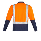 Syzmik Mens Hi Vis Spliced L/S Polo - Shoulder Taped