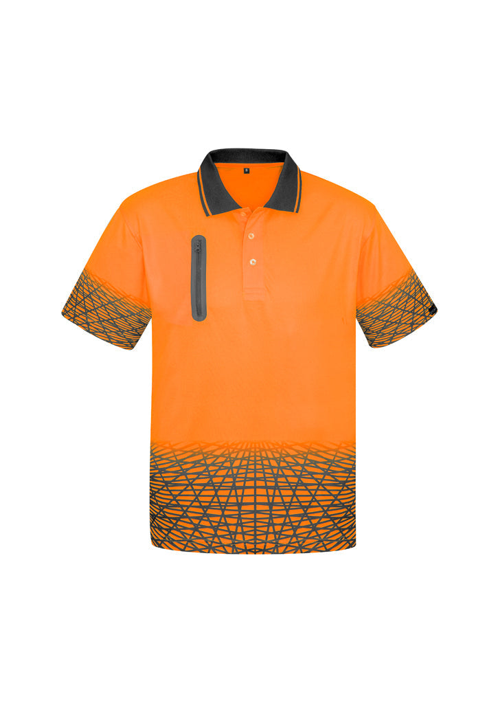 Syzmik Mens Hi Vis Tracks Polo