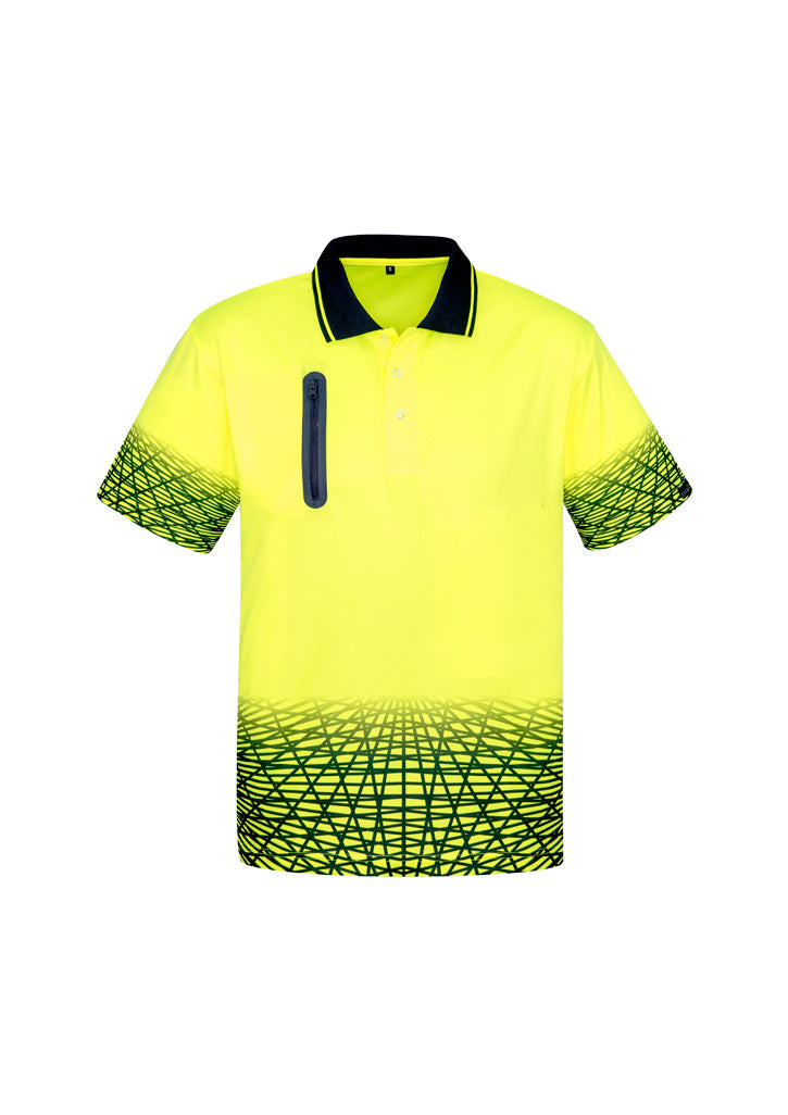 Syzmik Mens Hi Vis Tracks Polo