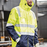 Syzmik Mens Hi Vis 4 in 1 Waterproof Jacket