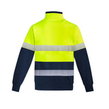 Syzmik Mens Flame Hi Vis 1/4 Zip Fleece Pullover- Hoop Taped