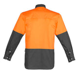Syzmik Mens Hi Vis Industrial L/S Shirt