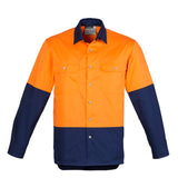 Syzmik Mens Hi Vis Industrial L/S Shirt