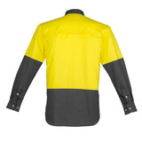 Syzmik Mens Hi Vis Industrial L/S Shirt
