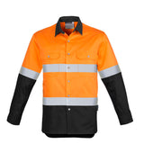 Syzmik Mens Hi Vis Industrial L/S Shirt - Hoop Taped