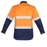 Syzmik Mens Hi Vis Industrial L/S Shirt - Hoop Taped