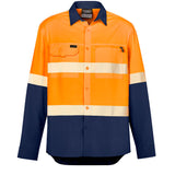 Syzmik Mens Hi Vis Outdoor Segmented Tape L/S Shirt